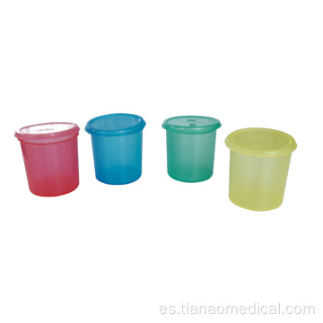 Vasos de medicina de plástico de cuatro colores para hospitales